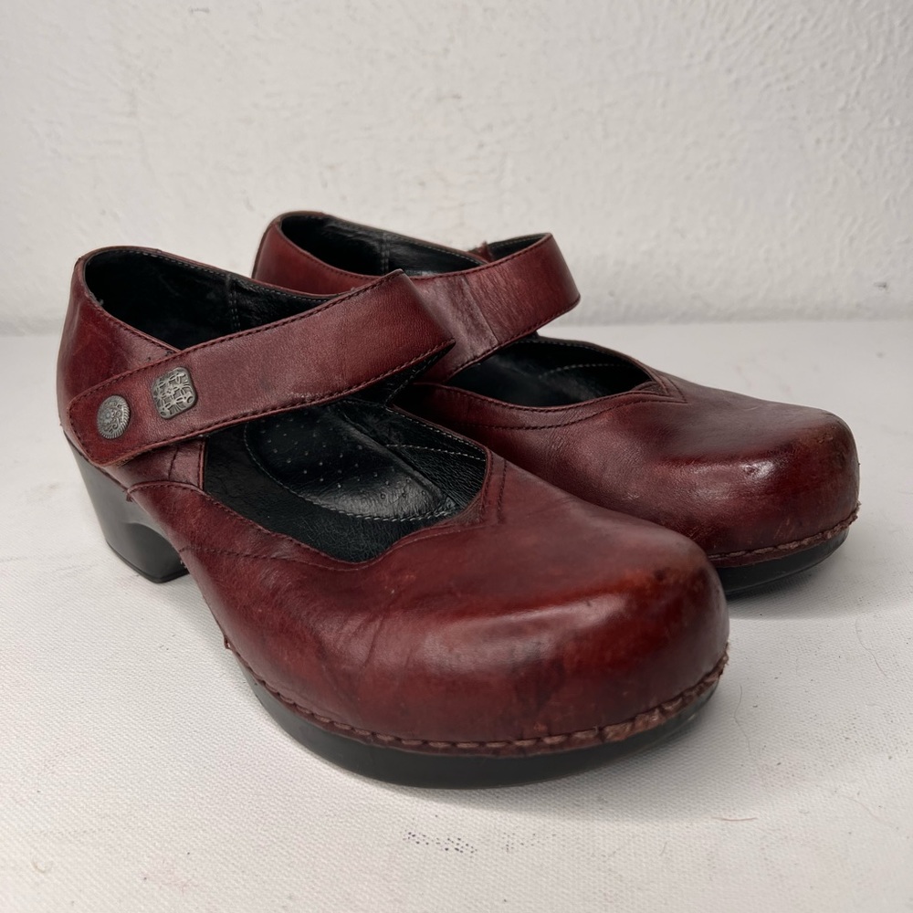 Dansko Tandy brown Mary Jane clog